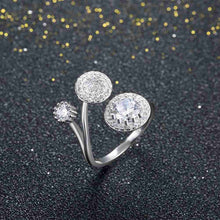 925 silver wedding rings Three mushrooms bague femme Elegant288 ELY