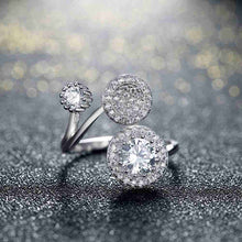 925 silver wedding rings Three mushrooms bague femme Elegant288 ELY