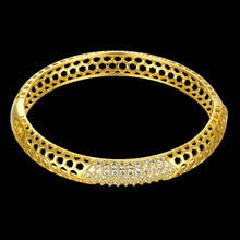 Austrian Crystal Hollow polygonal lines men bracelet jewelry display ELY