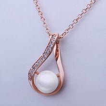 Austrian Crystal necklace men pink round pear collares joyas ELY