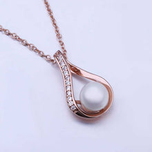 Austrian Crystal necklace men pink round pear collares joyas ELY