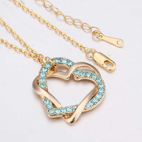 Austrian Crystal necklaces love set perfume women sport ELY