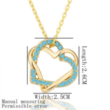 Austrian Crystal necklaces love set perfume women sport ELY