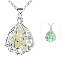 Glow in the Dark collar necklace Hollow fan collares populares jewerly accessories LUYN 6 ELY