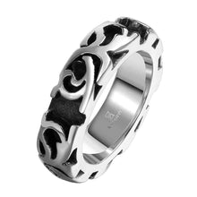 Maya stainless steel wedding ring Engraved texture anel feminino Elegant117 ELY