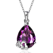 pendant necklace purple stone drips violetta big necklace men jewelry144 ELY