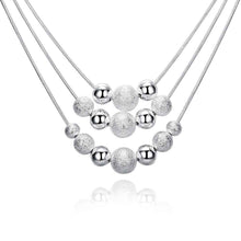 silver collar necklace Light Sand Bead collier femme joyas1 8 ELY