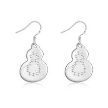 silver earings Gourd drop brinco Jewelry European Style 638 ELY