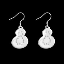 silver earings Gourd drop brinco Jewelry European Style 638 ELY