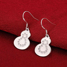 silver earings Gourd drop brinco Jewelry European Style 638 ELY