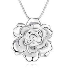 silver necklace Rose maxi necklace collier plastron 773 ELY