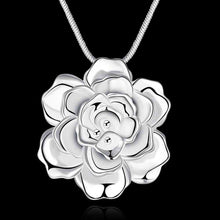 silver necklace Rose maxi necklace collier plastron 773 ELY
