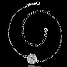 silver plated anklet clo zuan foot chain bijoux SMTA 32 ELY