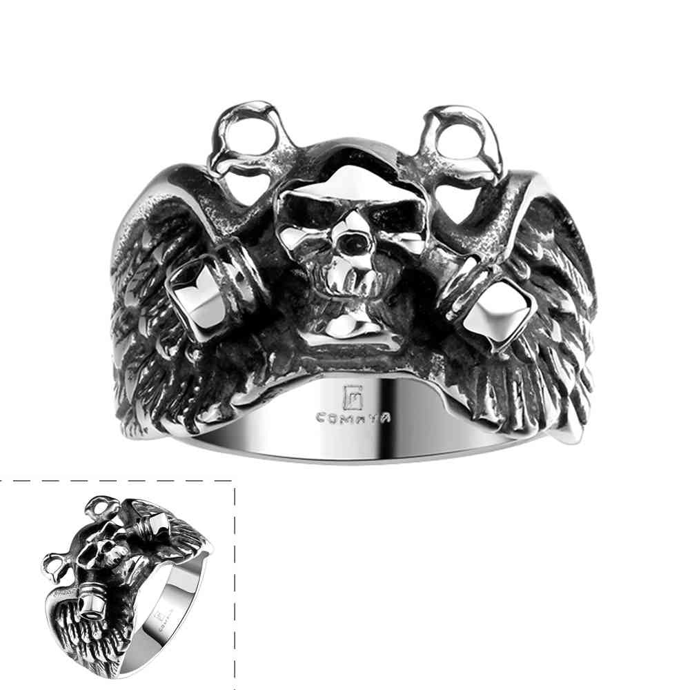 stainless steel wedding rings ghosts aliancas Jewelry European Style MAYAR 81 ELY