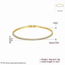18K Gold Plating bracelets Twisted chain pulseiras ELY