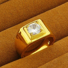 18K Gold Plated rings wide white aneis love YHDR 22 ELY