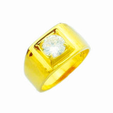 18K Gold Plated rings wide white aneis love YHDR 22 ELY