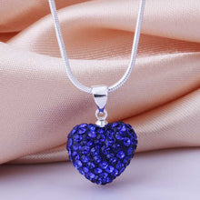 african beads collar necklace dark blue heart maxi colar bone ELY