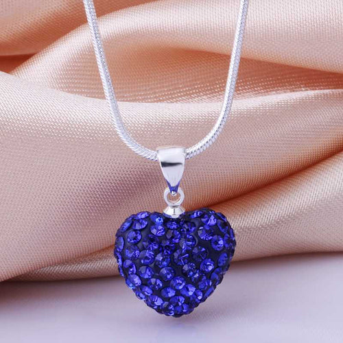 african beads collar necklace dark blue heart maxi colar bone ELY