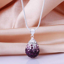 african beads necklaces & pendants violetta crystal colar feminino Personalized ELY