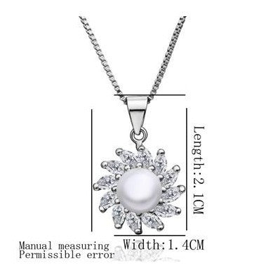 imitation pearl pendants Gear beads collares Gift for her ELY