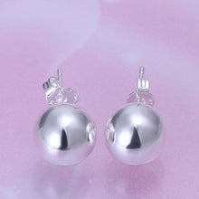 silver plated earings 1 mm Bead stud orecchini Gift for her ELY