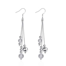silver plated earings Line Beads drop brincos de festa collier plastron femme 6 ELY