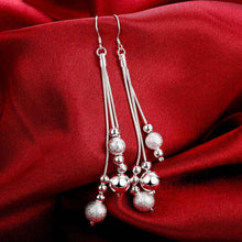silver plated earings Line Beads drop brincos de festa collier plastron femme 6 ELY