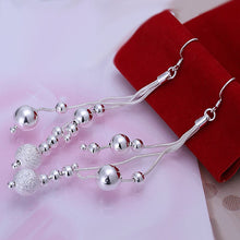 silver plated earings Line Beads drop brincos de festa collier plastron femme 6 ELY