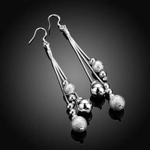 silver plated earings Line Beads drop brincos de festa collier plastron femme 6 ELY