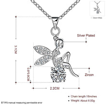 silver-plated necklaces & pendants Angel wings perfume women jewellery ELY