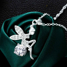 silver-plated necklaces & pendants Angel wings perfume women jewellery ELY