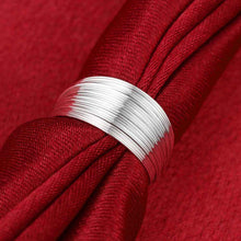 silver plated rings Multi-line anillos bijoux 18 ELY
