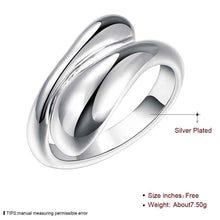 silver plated rings for men Dual Round ring men charms 12 ELY