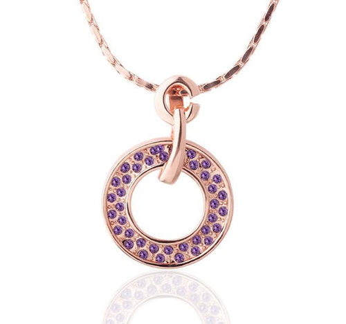acessorios para mulher pendant necklace violetta circle tenis masculino wedding decoration 45 ELY