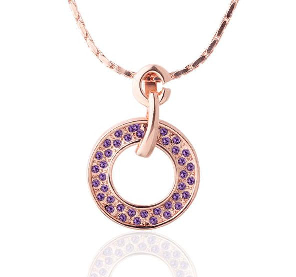 acessorios para mulher pendant necklace violetta circle tenis masculino wedding decoration 45 ELY