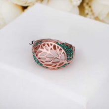 acessorios para mulher rings leaf blue bague horloge259 ELY