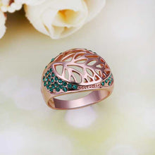 acessorios para mulher rings leaf blue bague horloge259 ELY