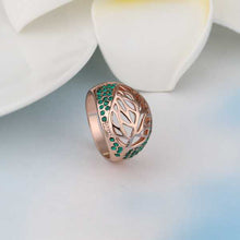 acessorios para mulher rings leaf blue bague horloge259 ELY