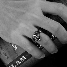 colar masculino stainless steel wedding rings skull heart anel feminino bone MAYAR 14 ELY