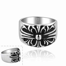 punk style stainless steel wedding ring Terror black bow ring men Elegant MAYAR 15 ELY