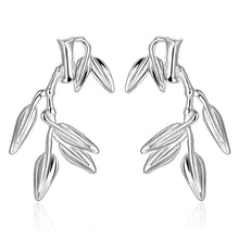 silver clip on earrings Triple Hollow Star drop cufflinks ruby jewelry 21 ELY