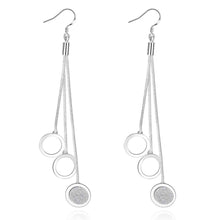 silver clip on earrings Triple Hollow Star drop cufflinks ruby jewelry 21 ELY