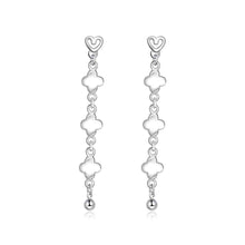 silver clip on earrings Triple Hollow Star drop cufflinks ruby jewelry 21 ELY