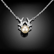 silver necklace women Antlers collares charm 8 3 ELY