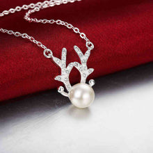 silver necklace women Antlers collares charm 8 3 ELY