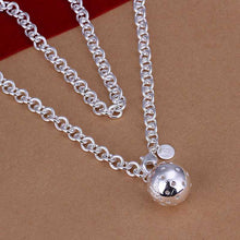 silver necklaces & pendants Ball Pendant maxi colar jewerly accessories358 ELY