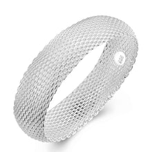 silver plated friendship bangle Big Web Women Wedding Bracelet jewerly accessories SMTB 28 ELY
