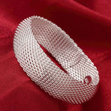 silver plated friendship bangle Big Web Women Wedding Bracelet jewerly accessories SMTB 28 ELY