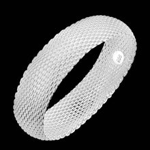 silver plated friendship bangle Big Web Women Wedding Bracelet jewerly accessories SMTB 28 ELY